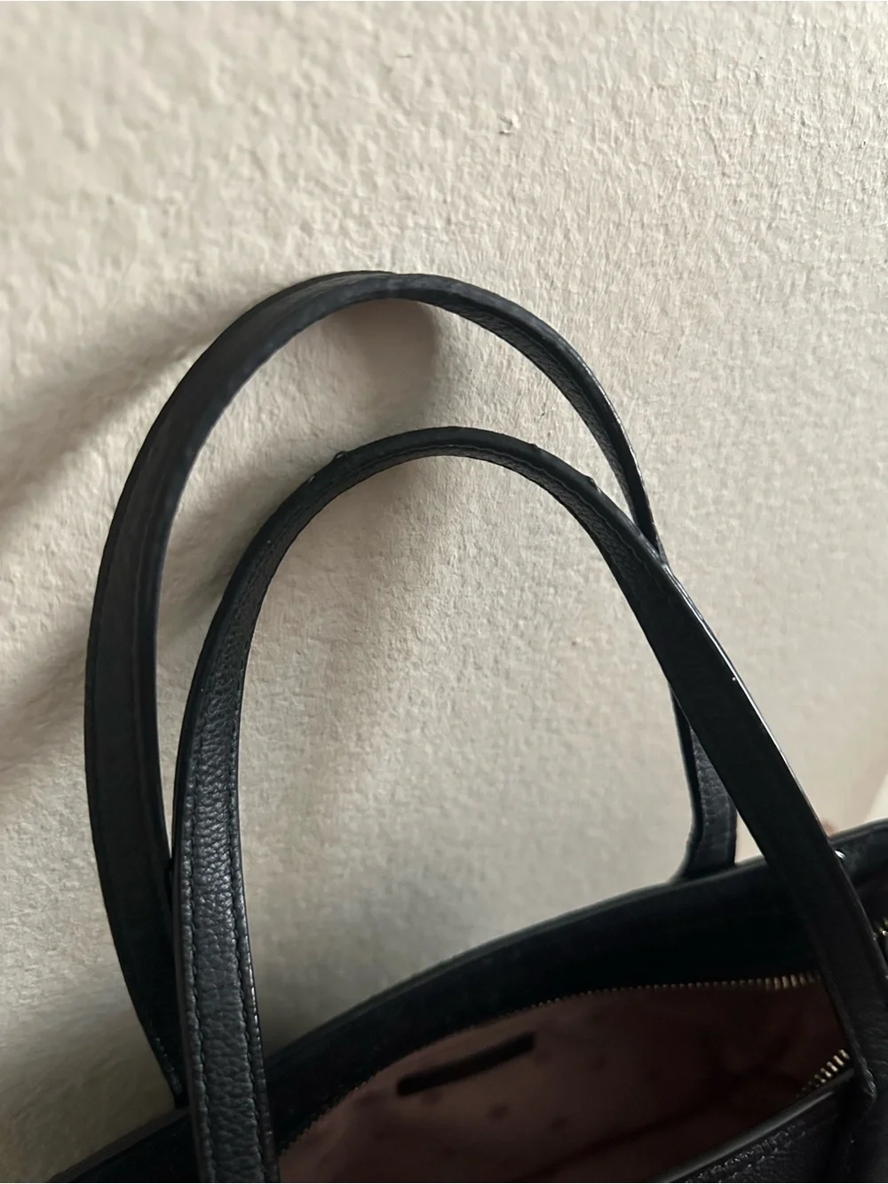 kate spade Black Structured Leather Tote